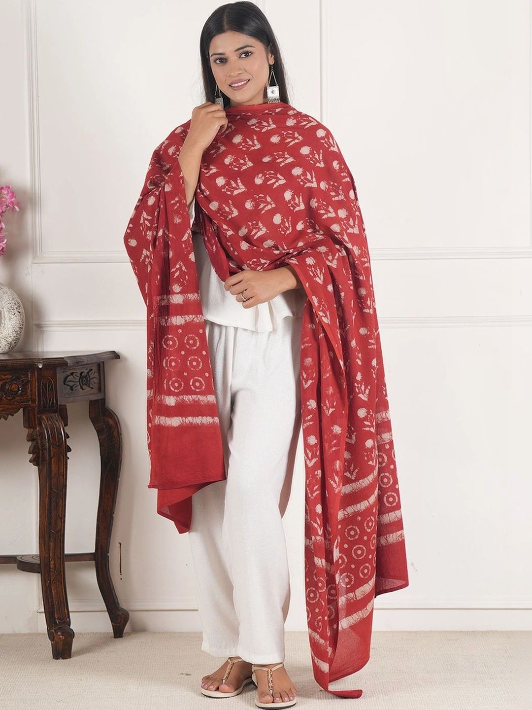 Style Shoes Printed Pure Cotton Batik Dupatta-picture-20