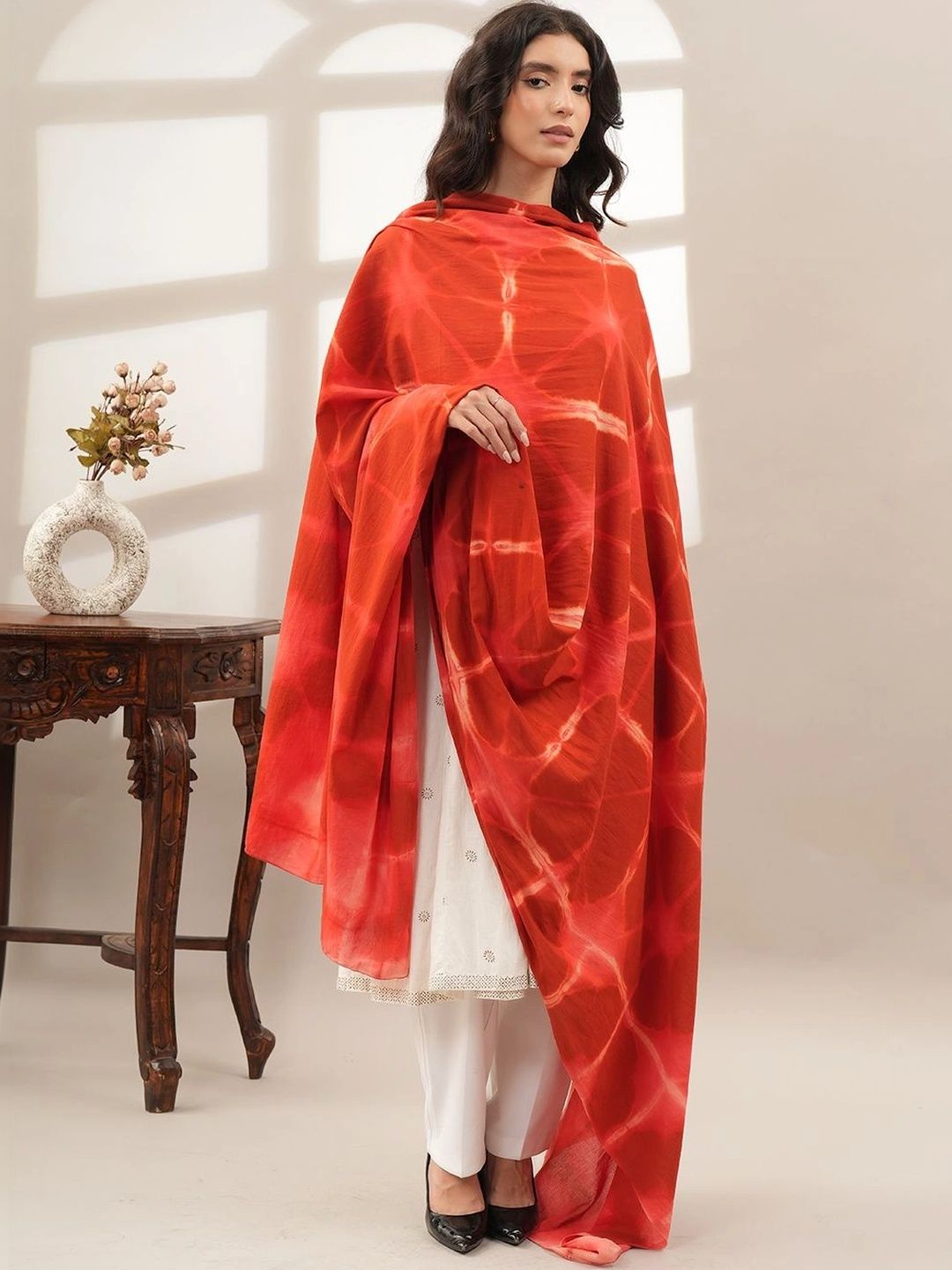 Style Shoes Dyed Pure Cotton Tie and Dye Dupatta-picture-31