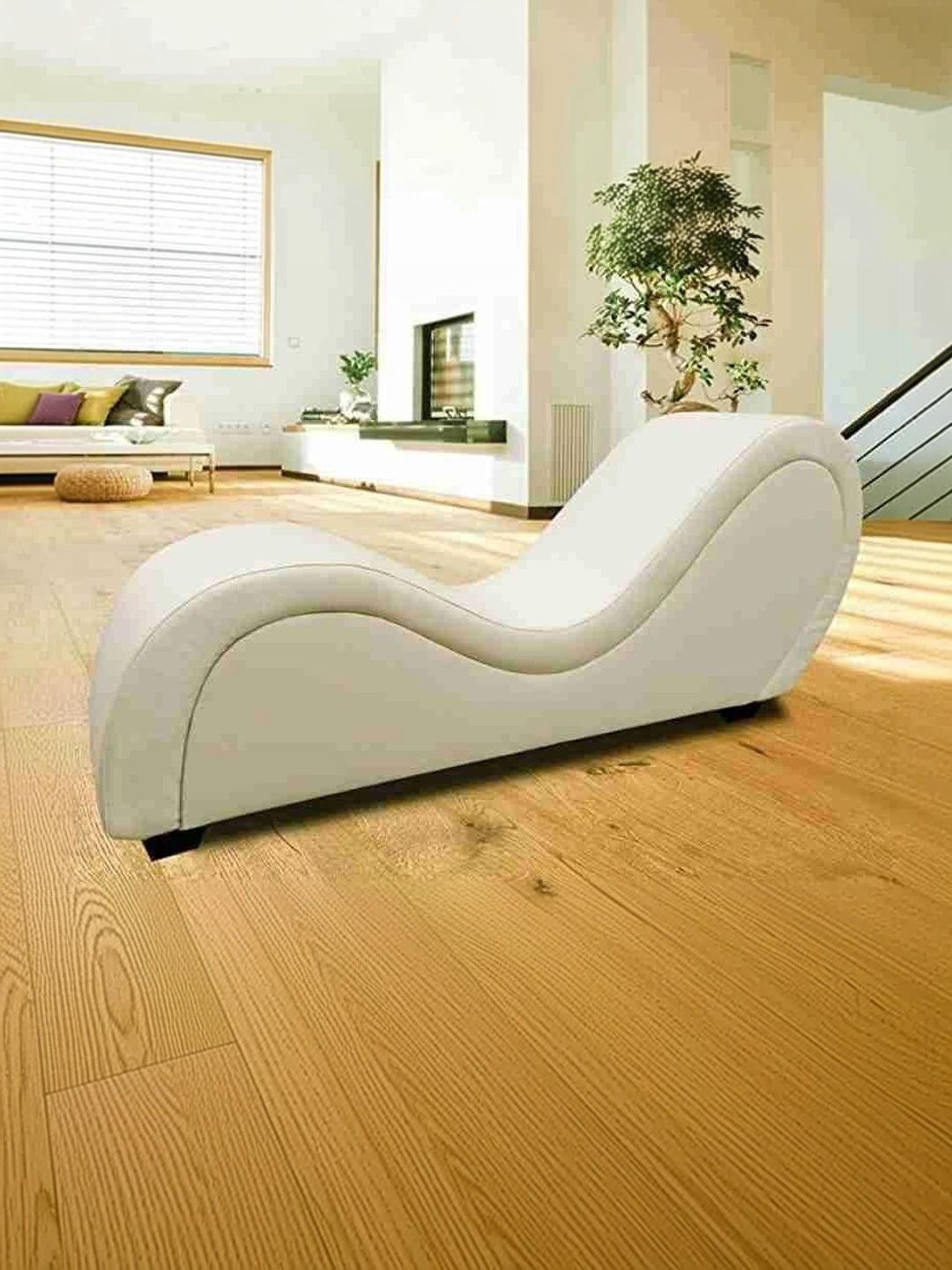 Soul craft Beige Textured Wooden Lounge Chair-picture-52