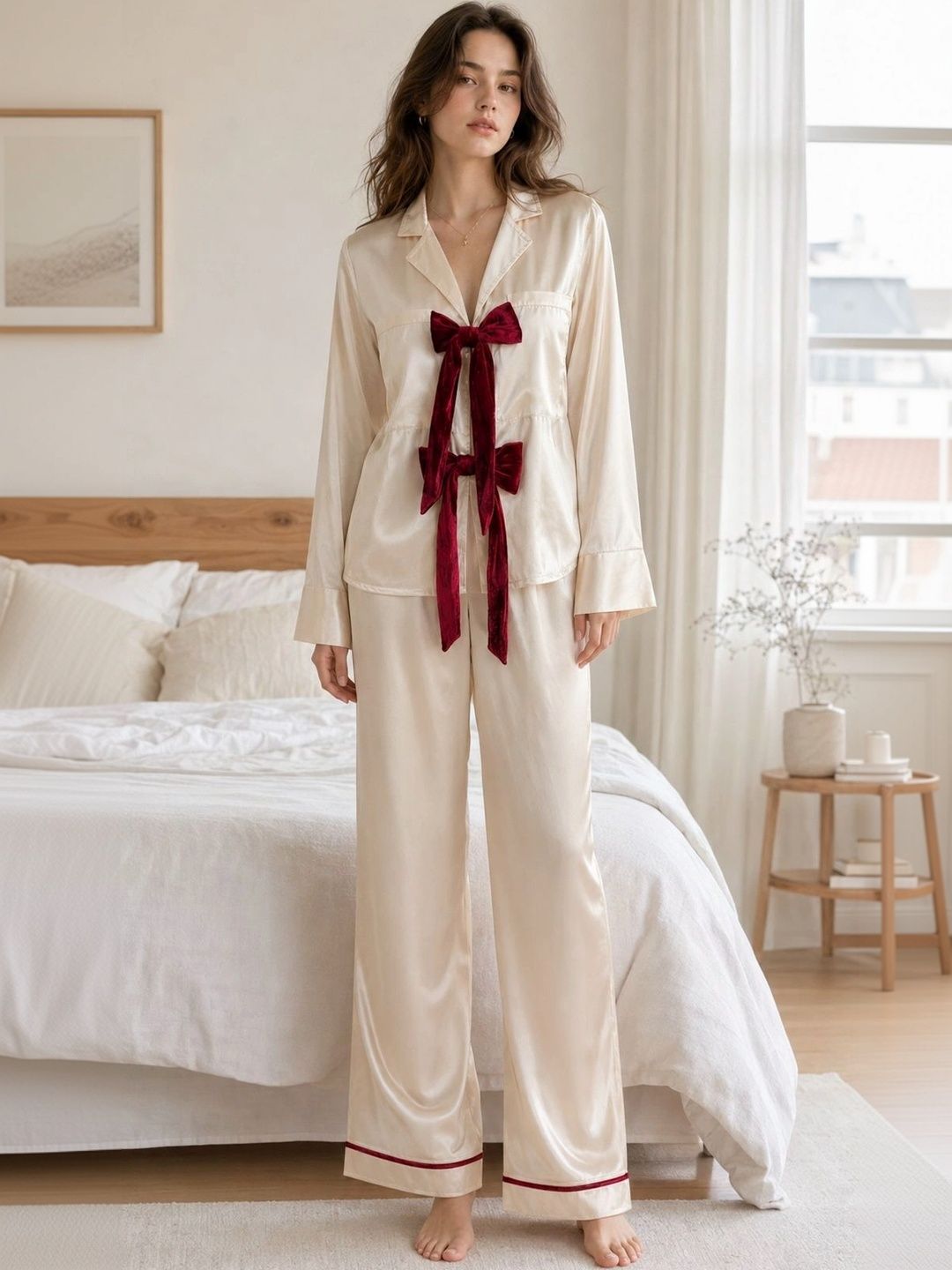Fuchsia Women Night suit-picture-3