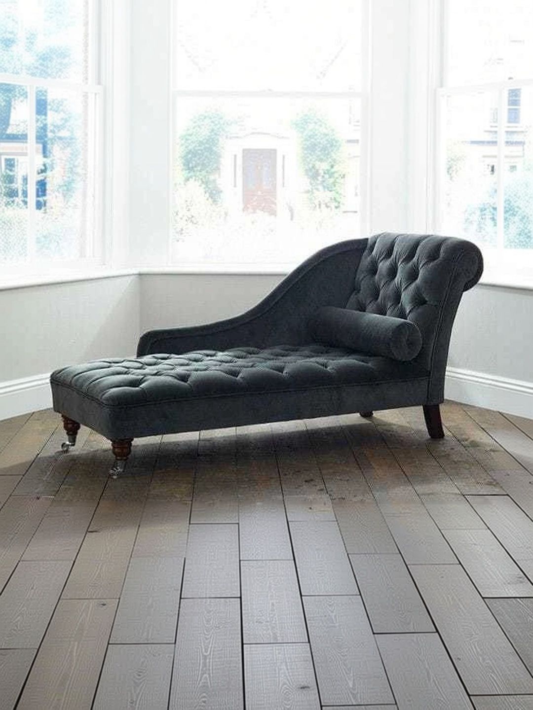 Soul craft Black Wooden Fabric 2 Seater Sofa-picture-23