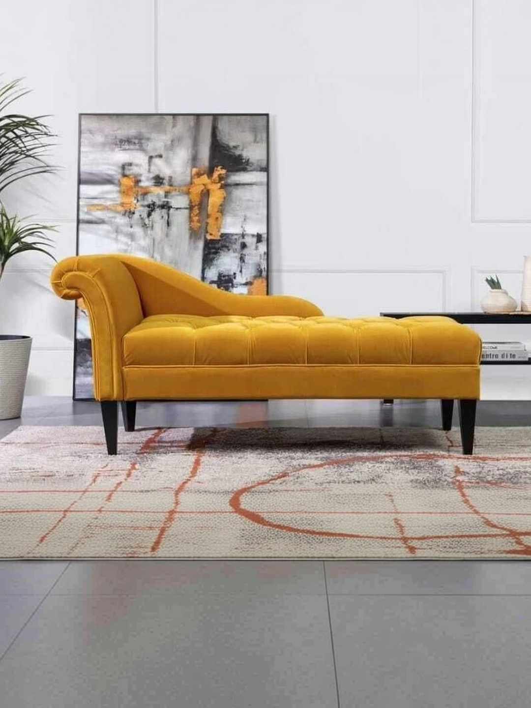Soul craft Yellow Wooden Fabric 2 Seater Sofa-image-9