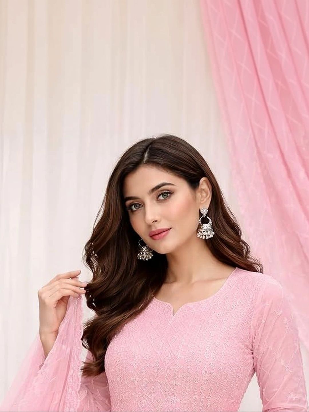 Haranozy Embroidered Semi-Stitched Dress Material-picture-41