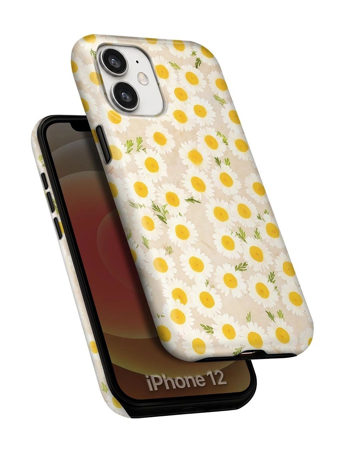 QRIOH Floral Printed iPhone 12 Back Case Mobile Accessories-picture-46