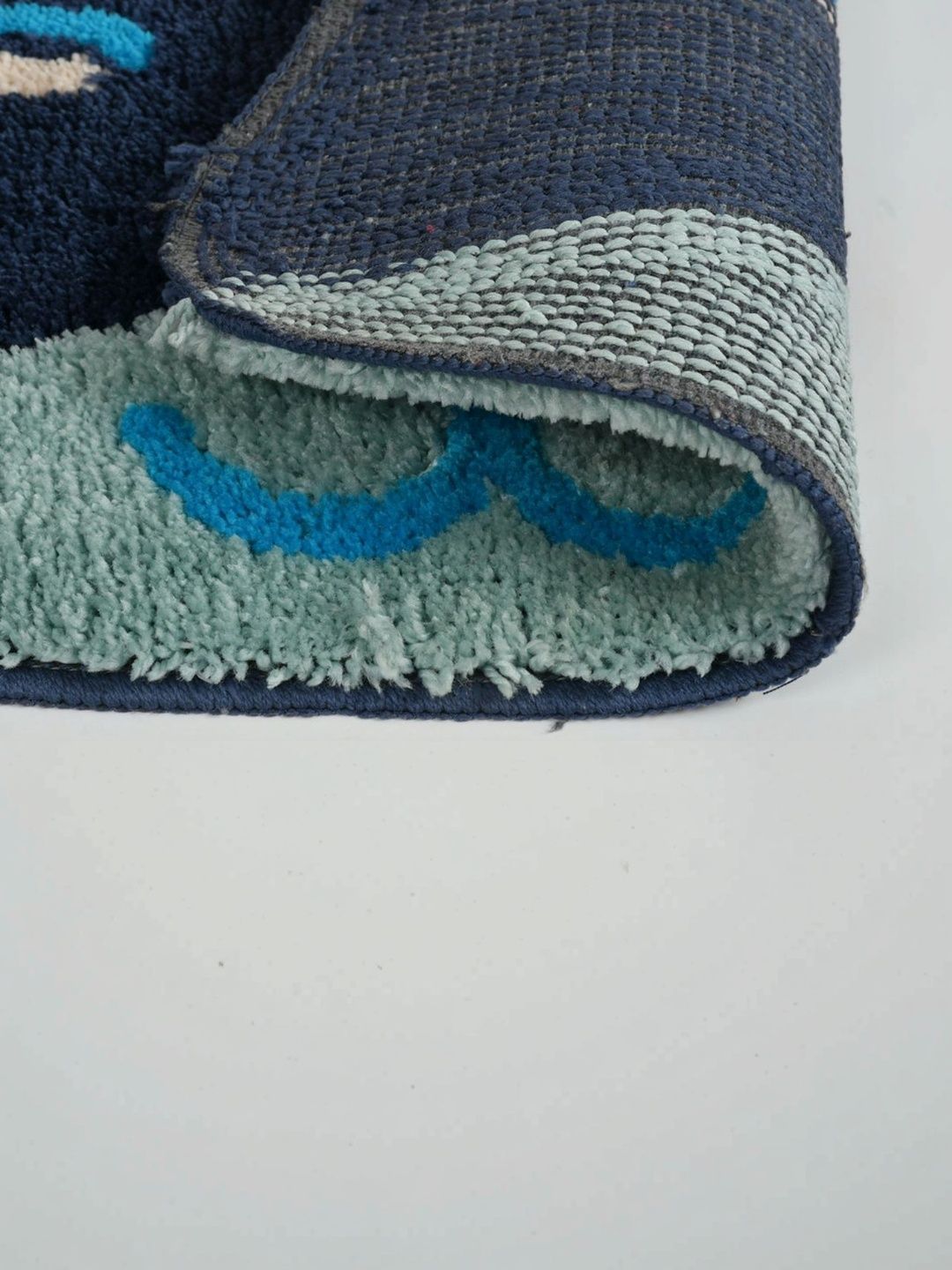 FabMarts 2 Pieces Blue Anti-Skid Cat Doormats-picture-58
