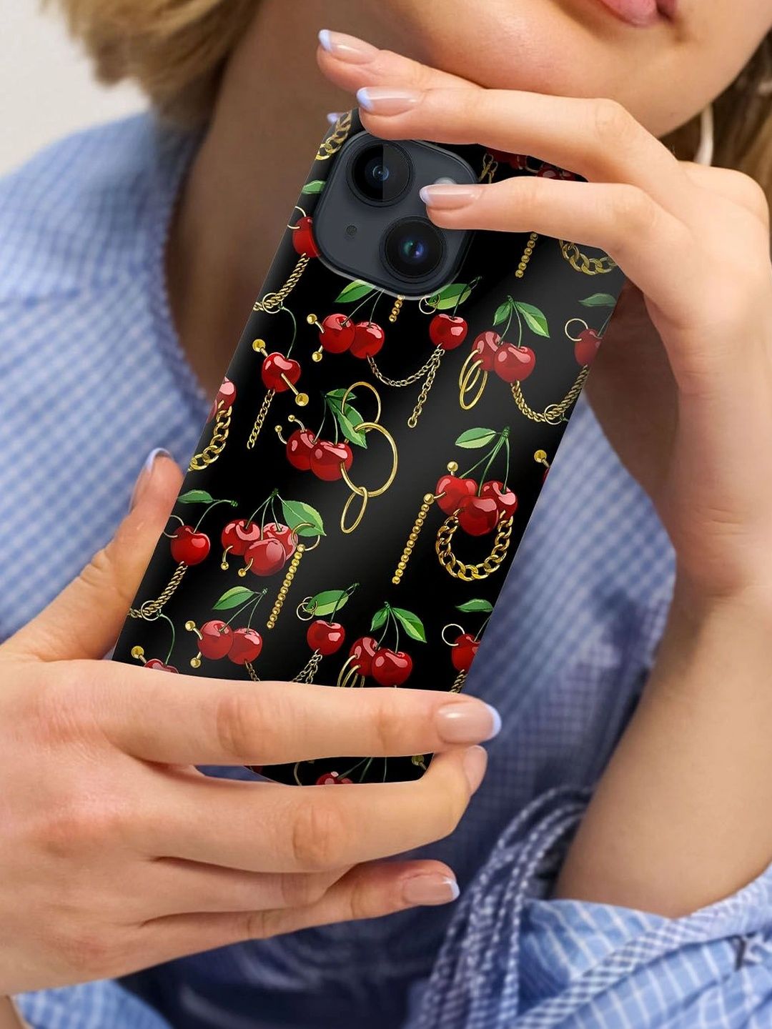 QRIOH Conversational Printed iPhone 12 Back Case Mobile Accessories-image-40