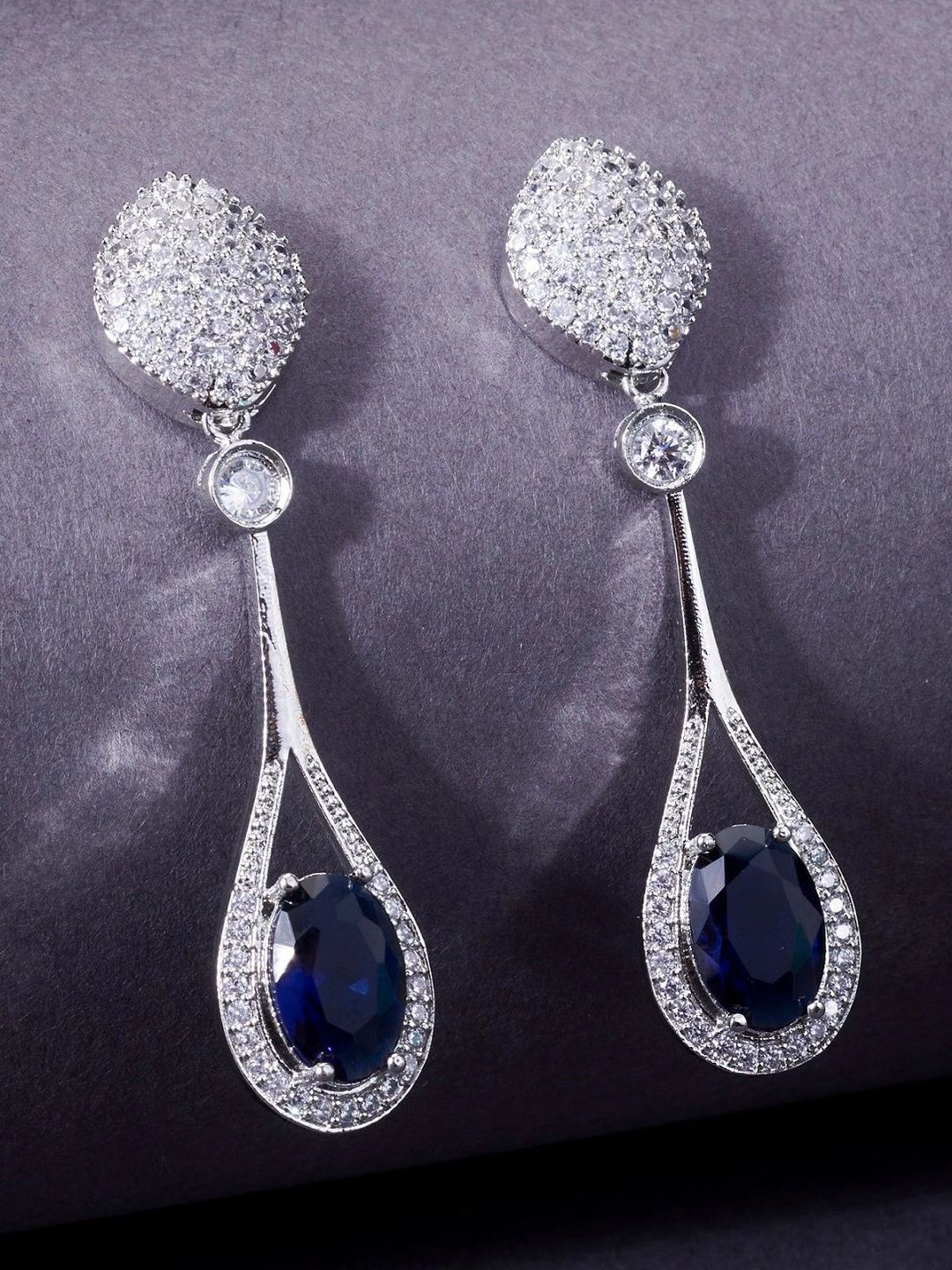 Opal Touch Teardrop Shaped Drop Earrings-picture-14