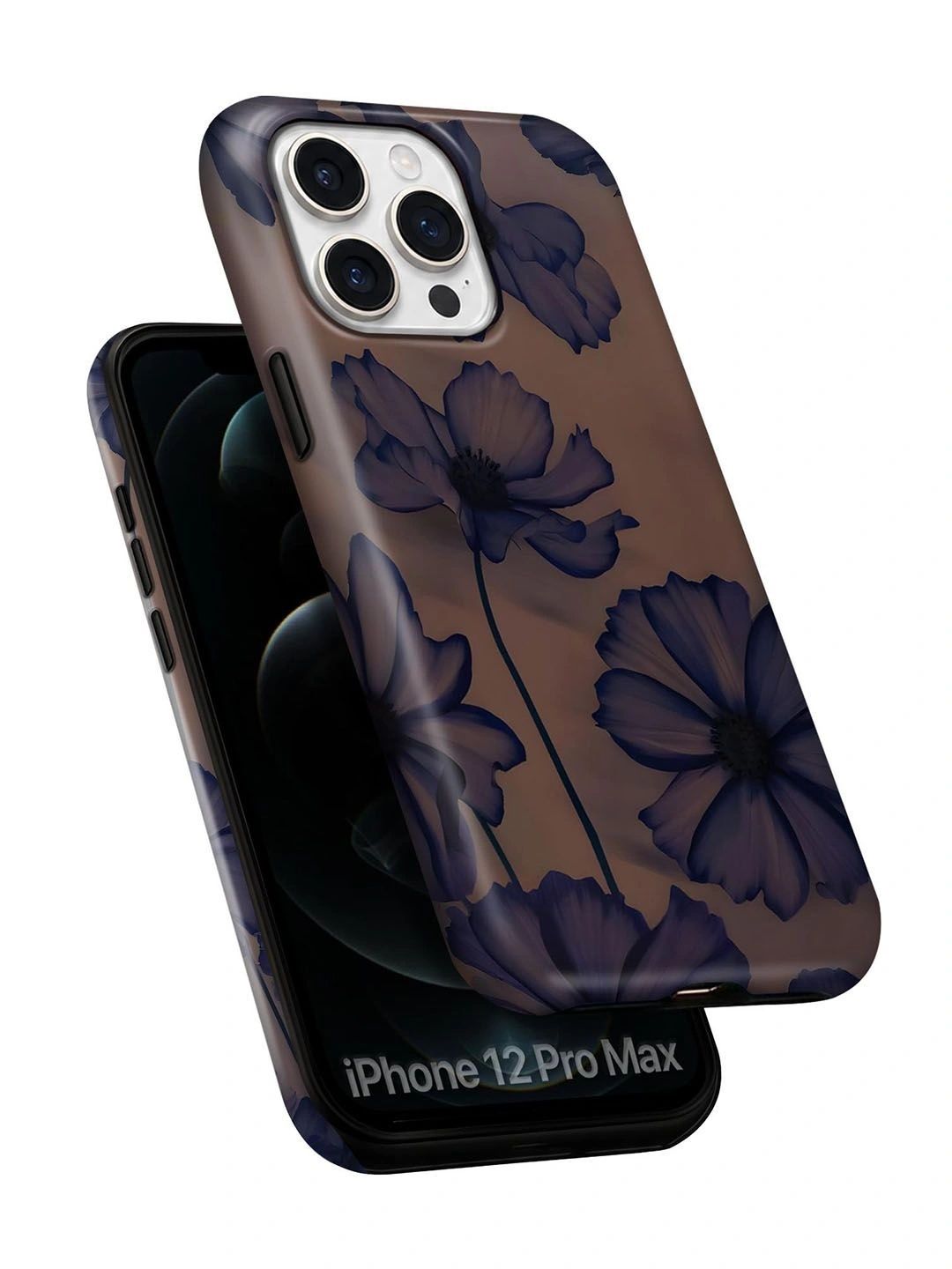 QRIOH Floral Printed iPhone 12 Pro Max Back Case Mobile Accessories-picture-34