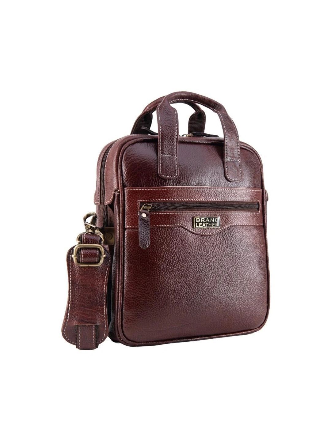 BRAND LEATHER Men Textured Messenger Bag-picture-56