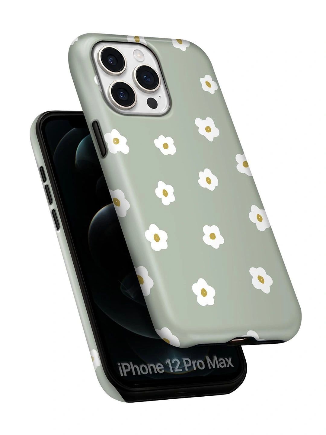QRIOH Floral Printed iPhone 12 Pro Max Back Case Mobile Accessories-picture-31