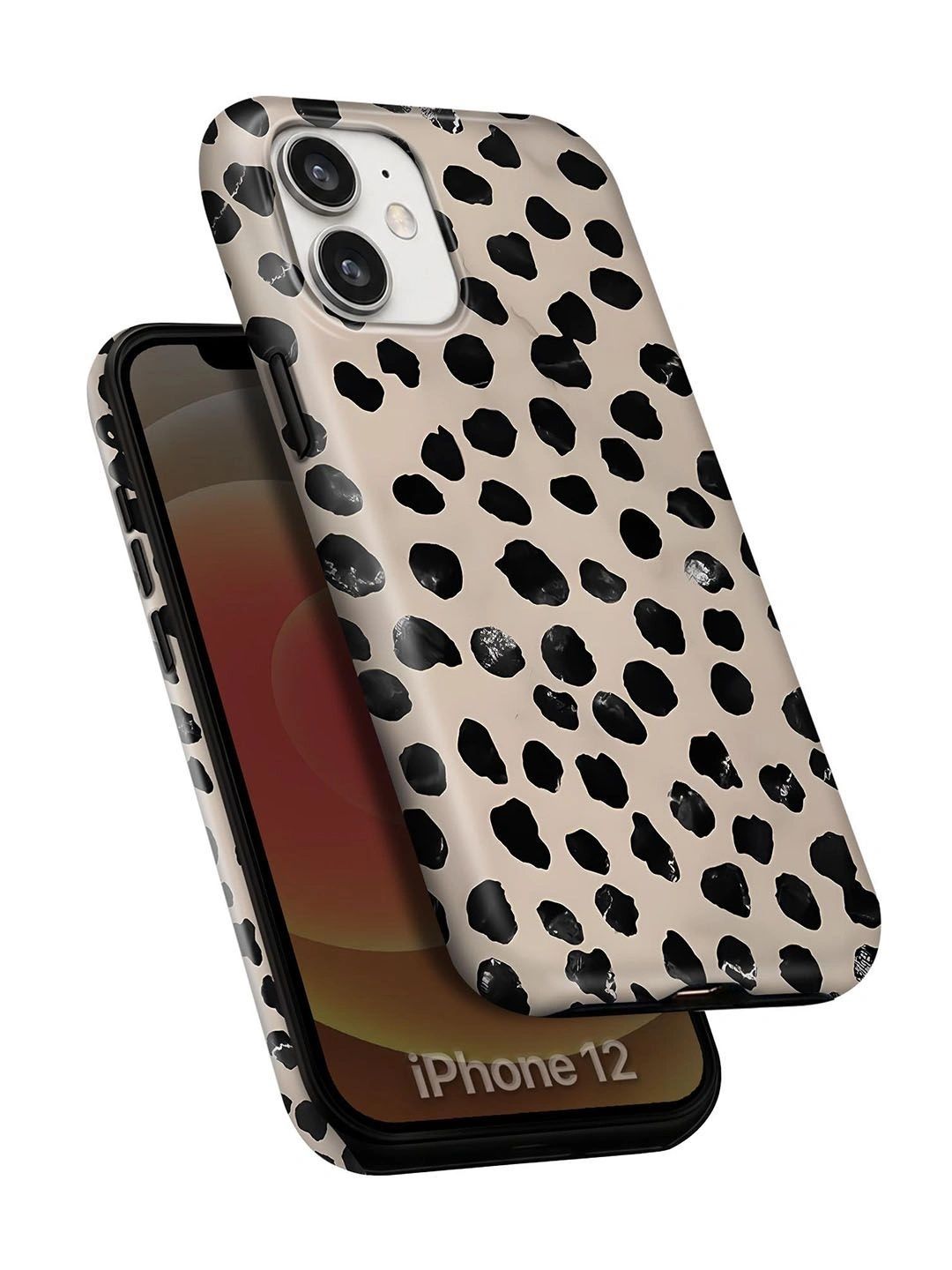 QRIOH Abstract Printed iPhone 12 Back Case Mobile Accessories-picture-41