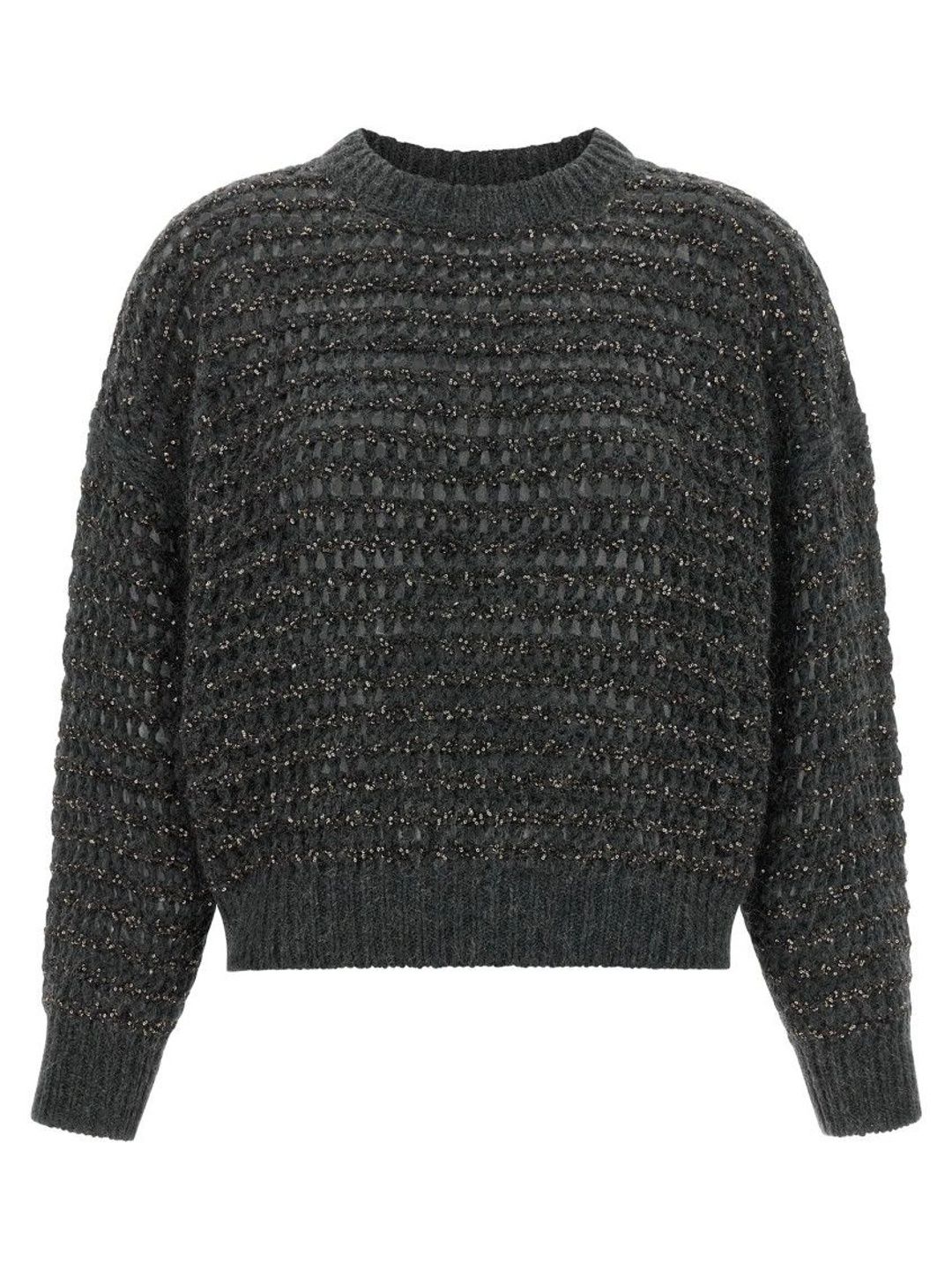 Brunello Cucinelli Women Woollen Pullover with Embellished Detail-picture-21