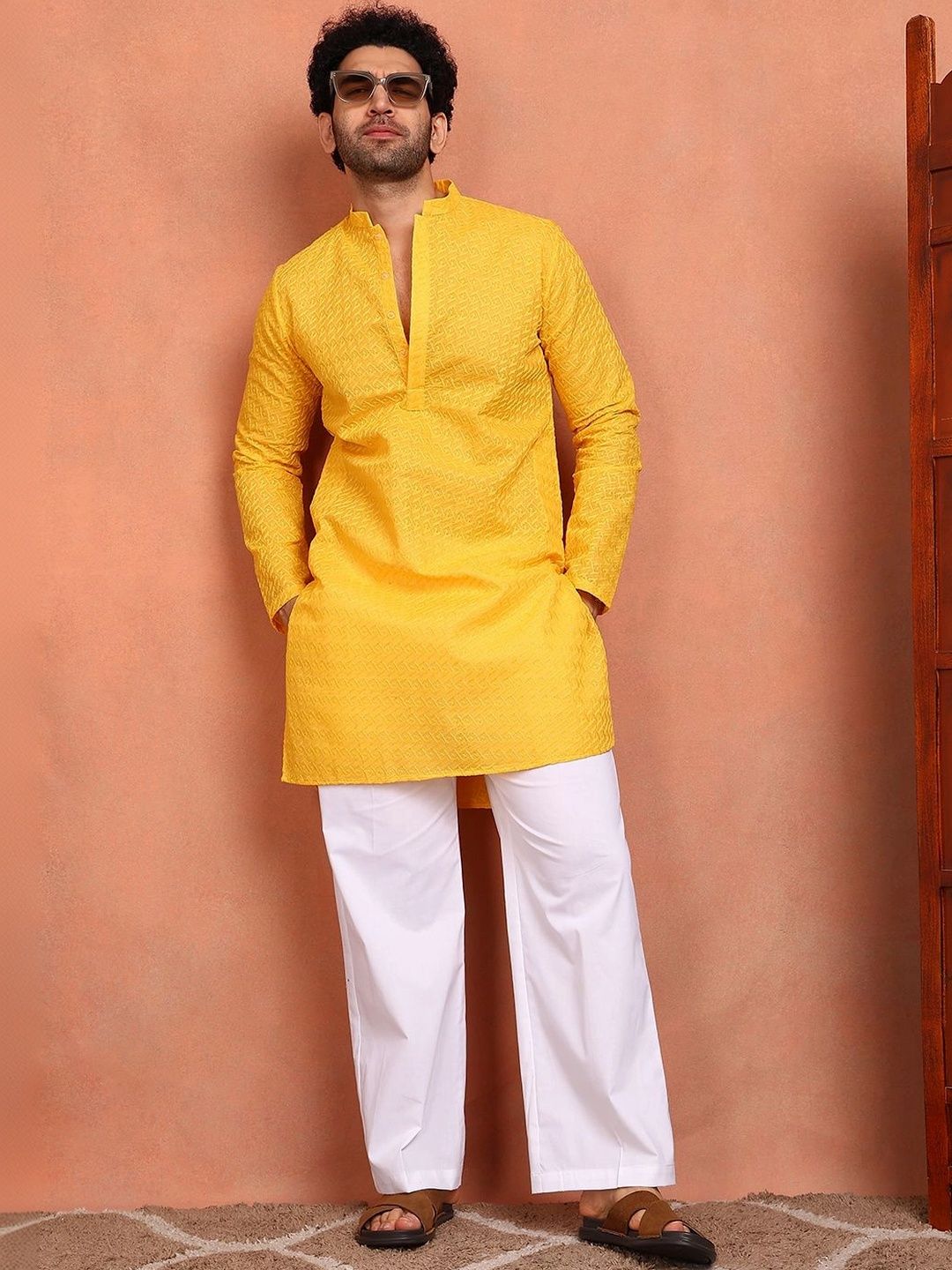 See Designs Men Regular Pure Cotton Kurta with Pyjamas-picture-35