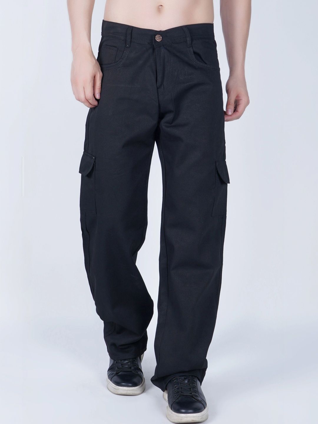 HERE&NOW Men Classic Cargos Trousers-picture-56