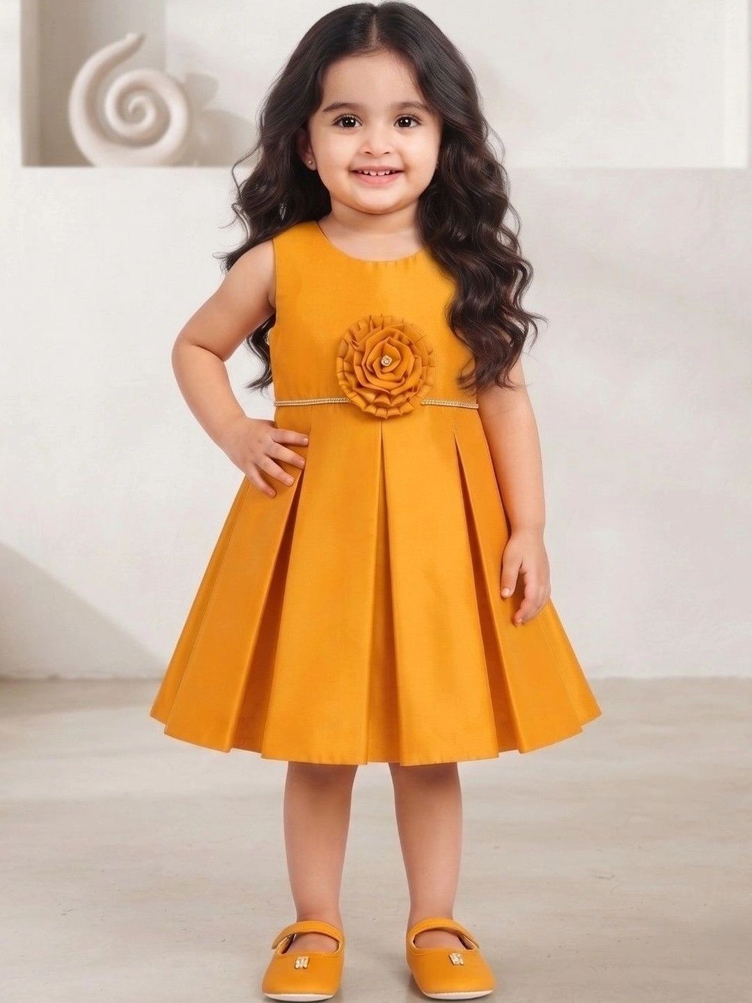Blabber Ruffled A-Line Dress-picture-31