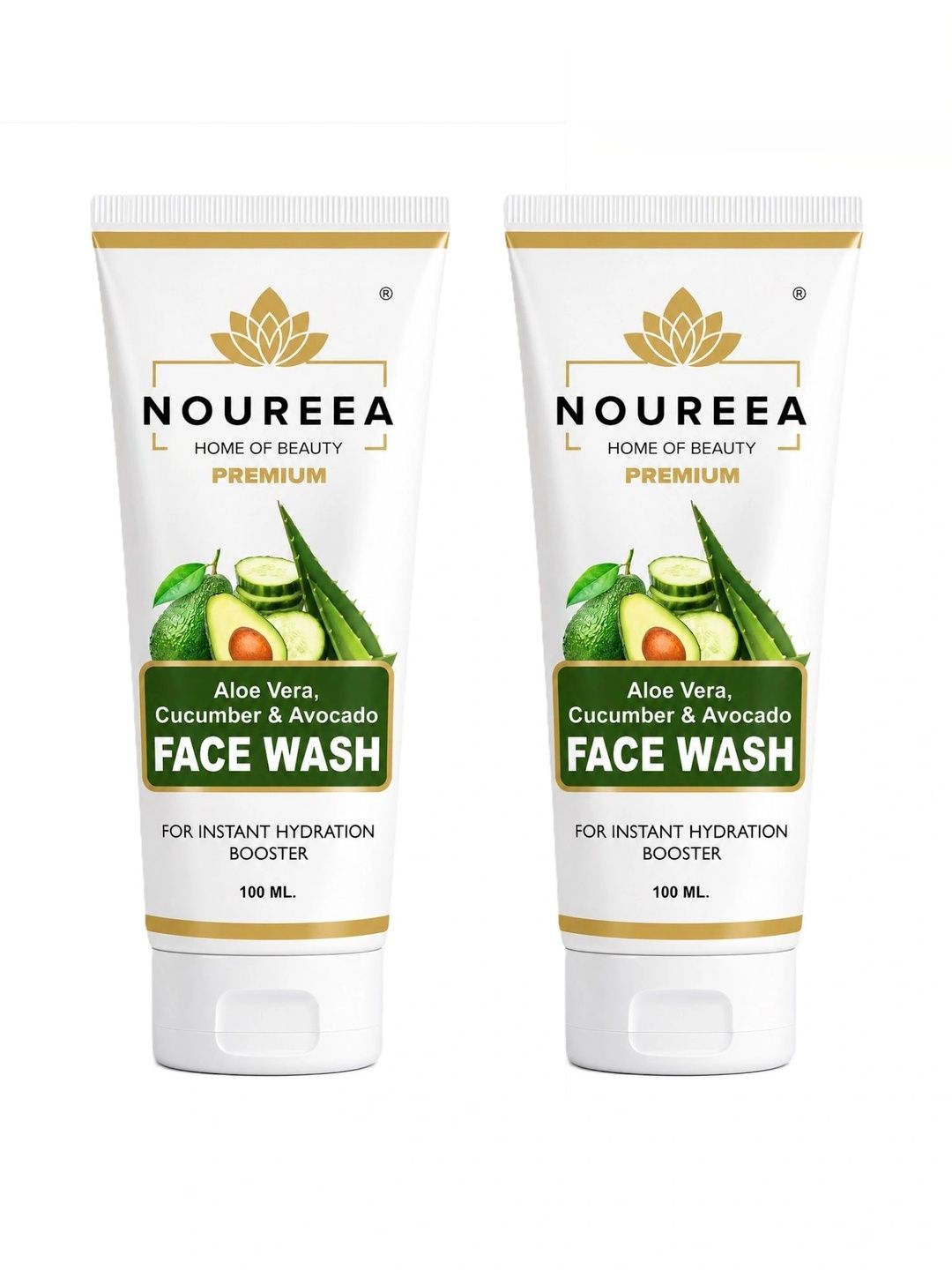 Noureea Set of 2 Aloe Vera Face Wash - 100 ml Each-image-15