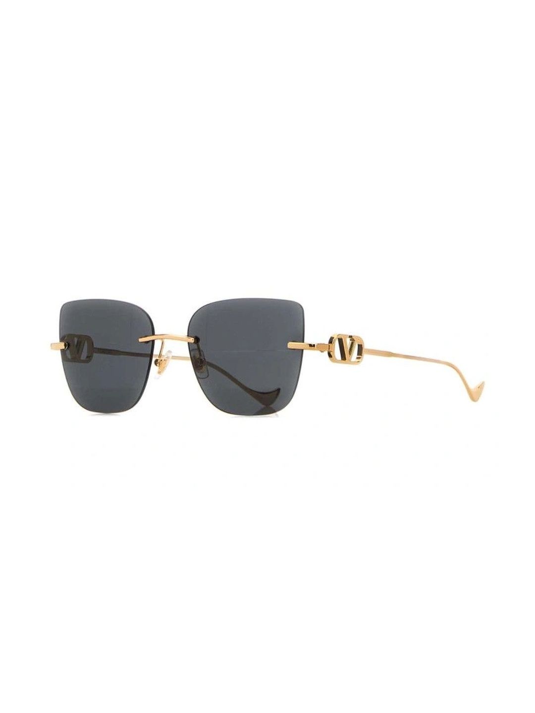 Valentino Garavani Women Grey Lens & Gold-Toned Other Sunglasses with-picture-23
