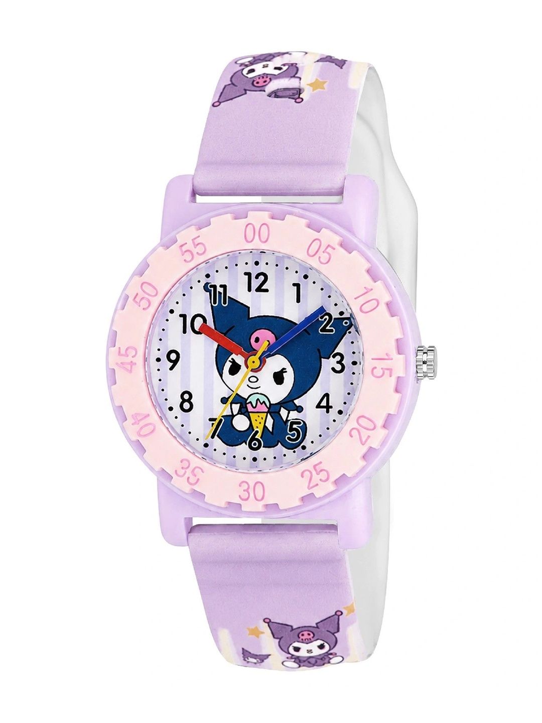 KIDSUN Girls Printed Dial & Straps Analogue Multi Function Watch WB03_PURPLE_PURPLE-image-20