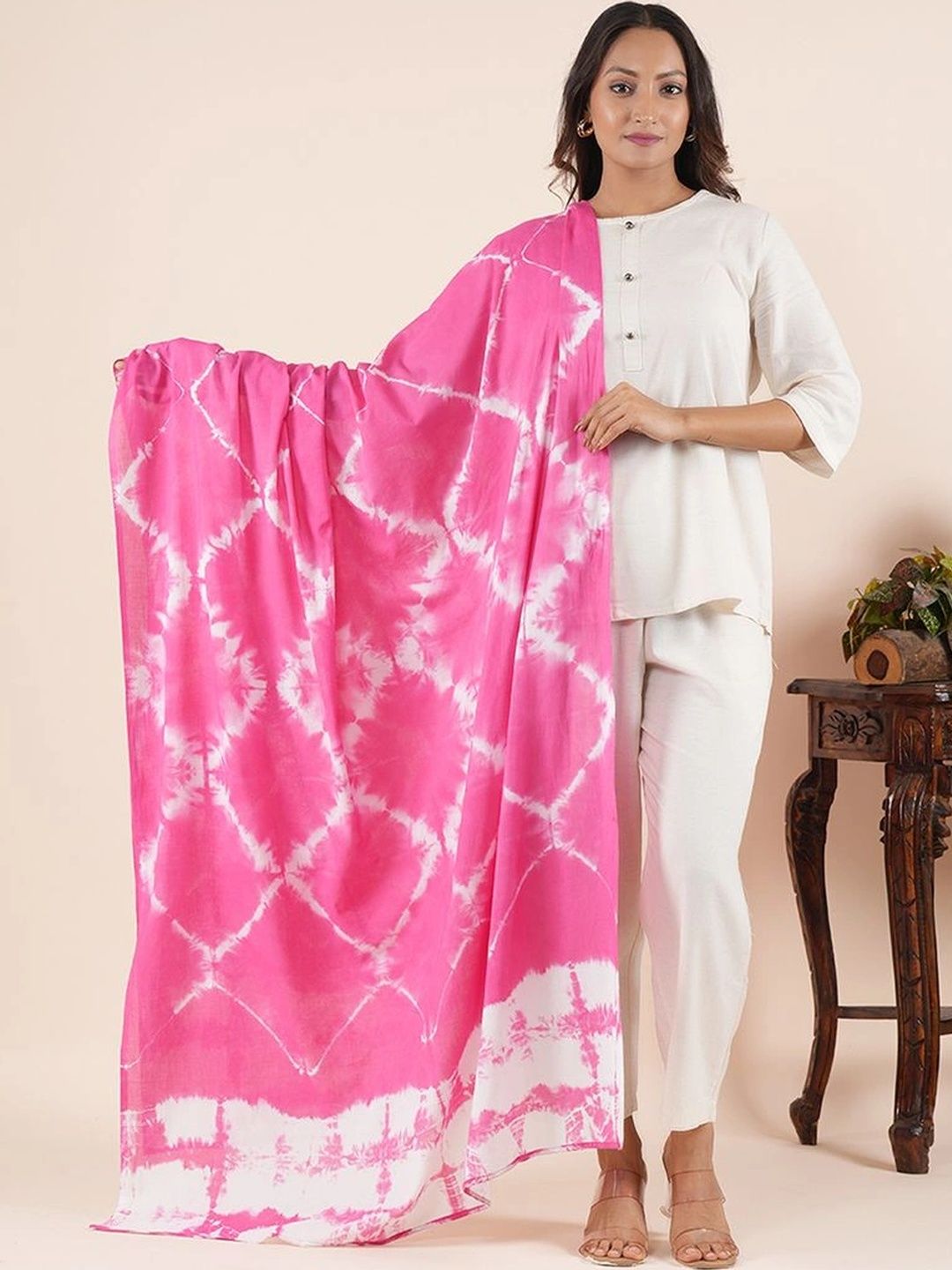 Style Shoes Dyed Pure Cotton Tie and Dye Dupatta-picture-24
