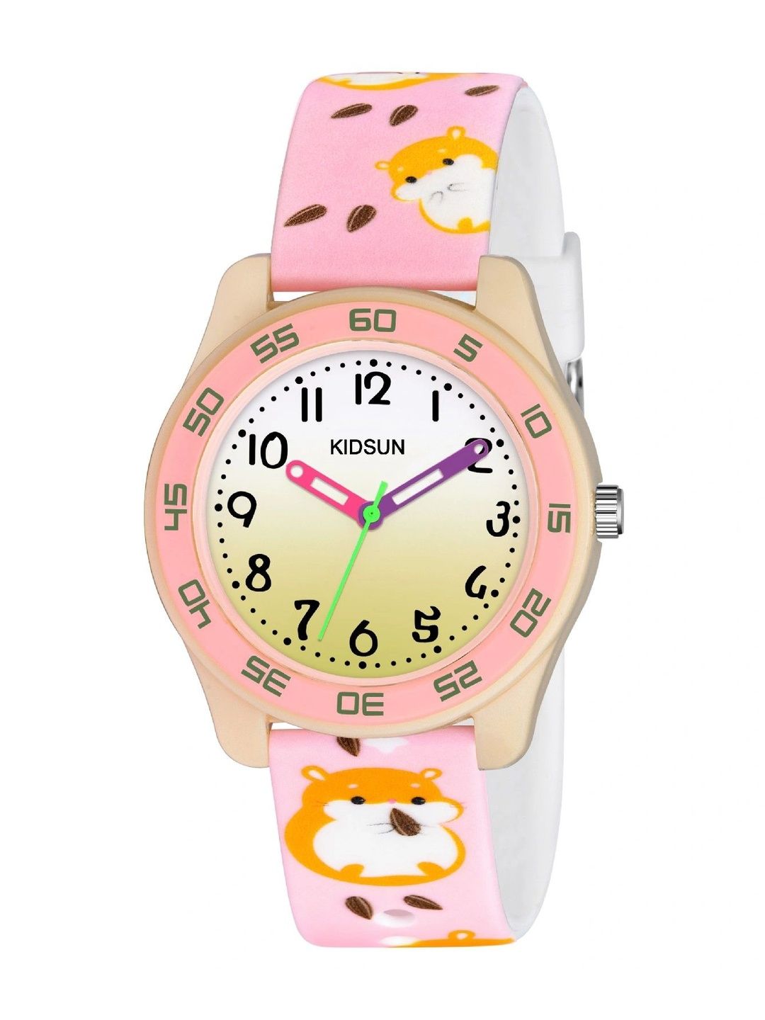 KIDSUN Girls Printed Dial & Straps Analogue Multi Function Watch WB05_PINK_MOUSE-picture-46