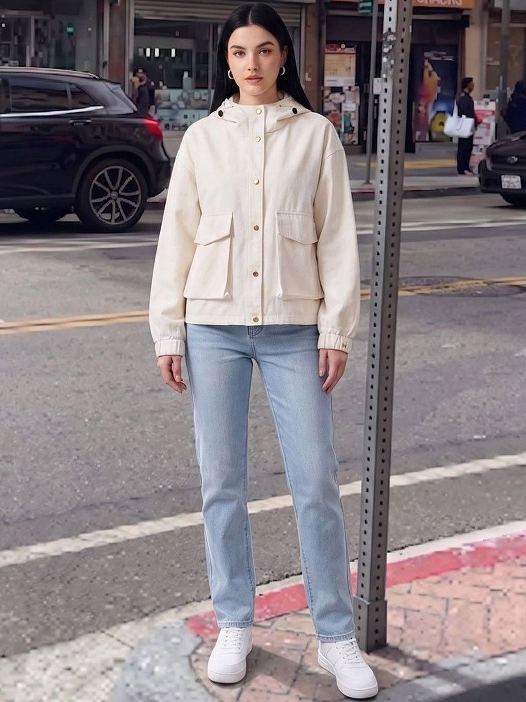 Suo Women Lightweight Open Front Jacket-picture-27