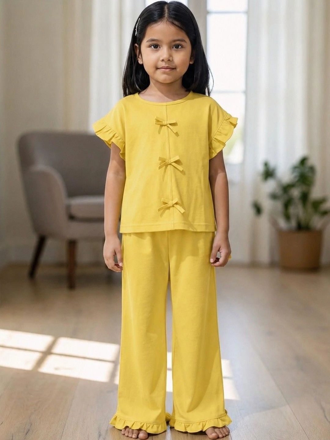 Kakapo Kids Girls T-shirt with Trousers-picture-44