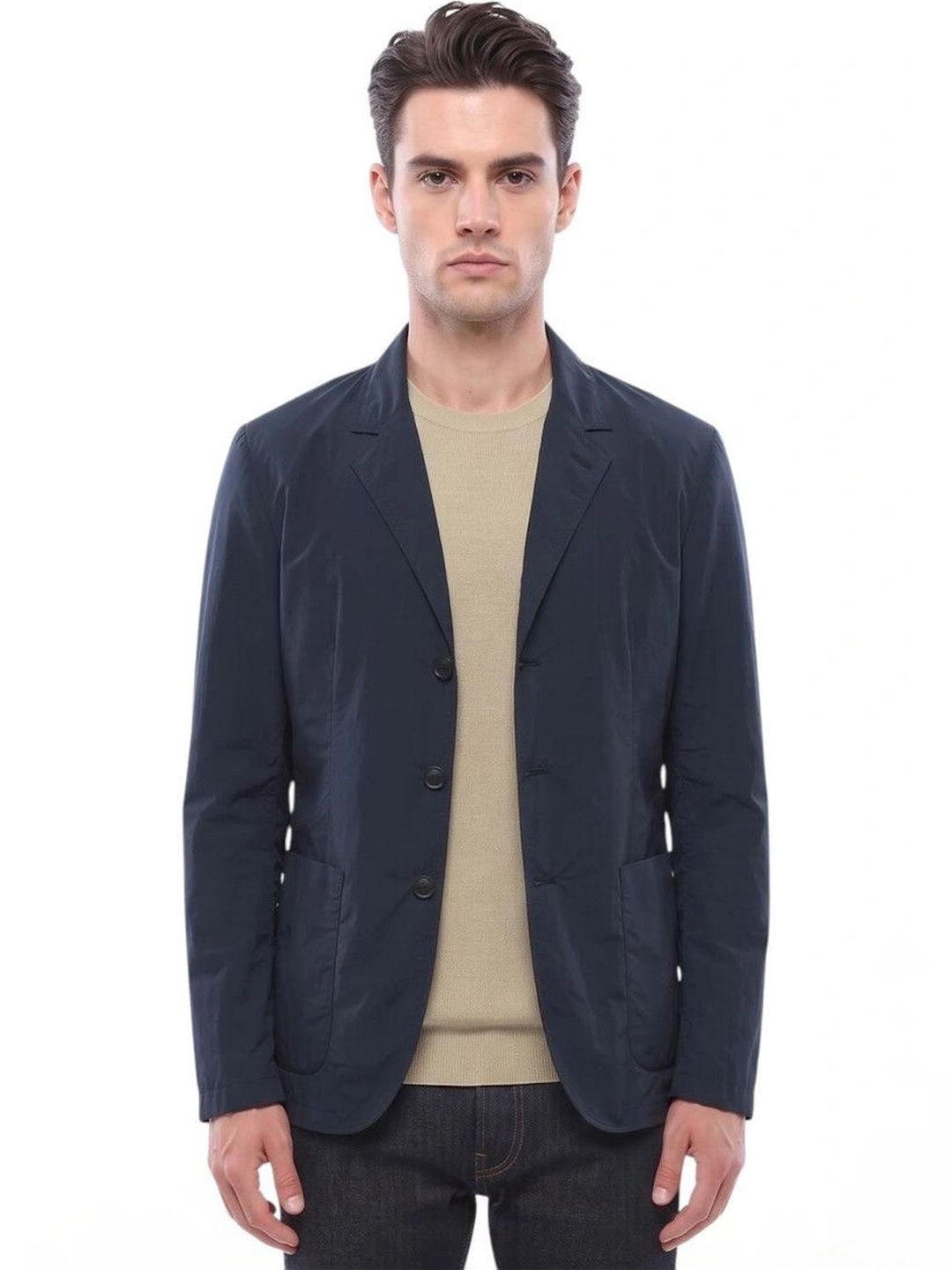 Woolrich Blue Single Breasted Blazer-picture-13