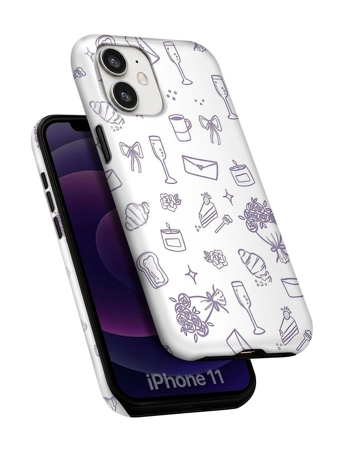 QRIOH Conversational Printed iPhone 11 Back Case Mobile Accessories-picture-39