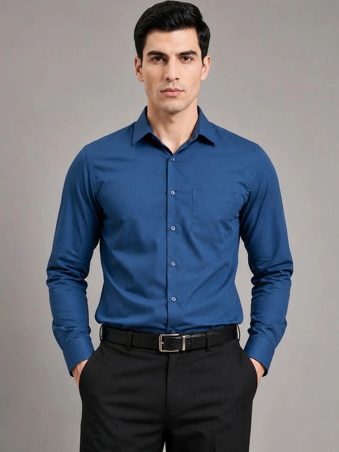 Indian Needle Men Classic Formal Shirt-image-17