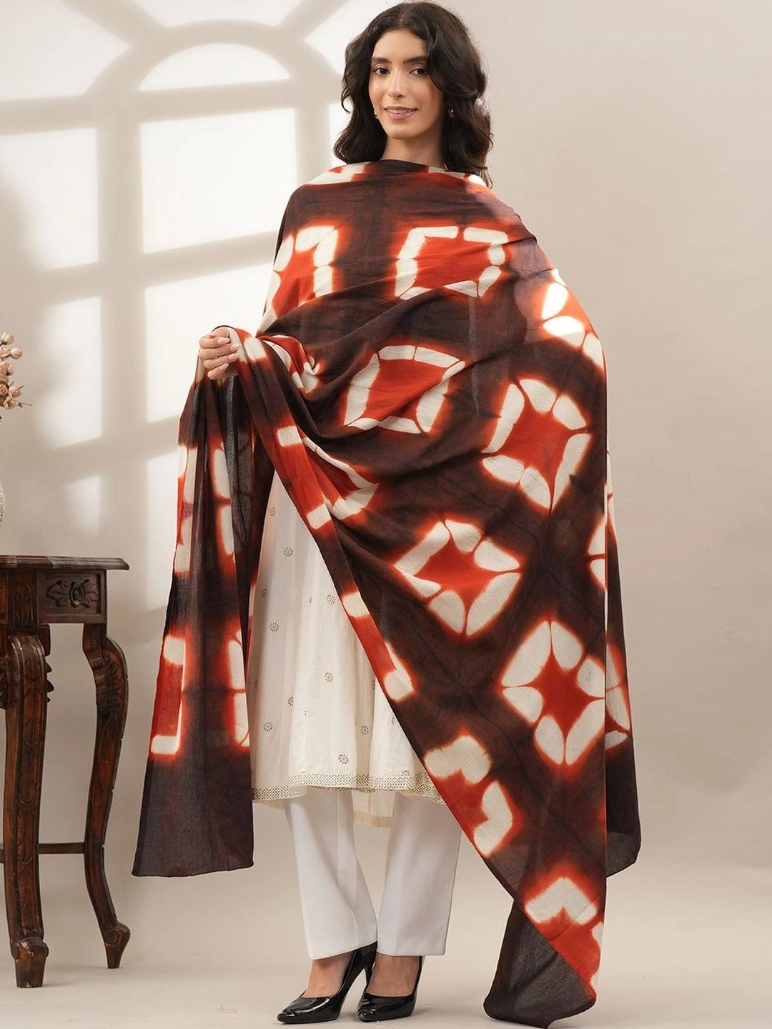 Style Shoes Printed Pure Cotton Tie and Dye Dupatta-picture-41
