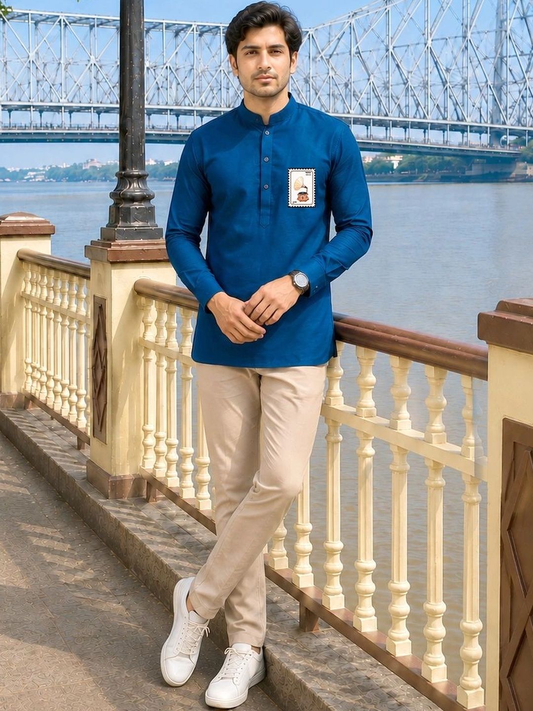 SOURAGYA Men Embellished Kurta-picture-32