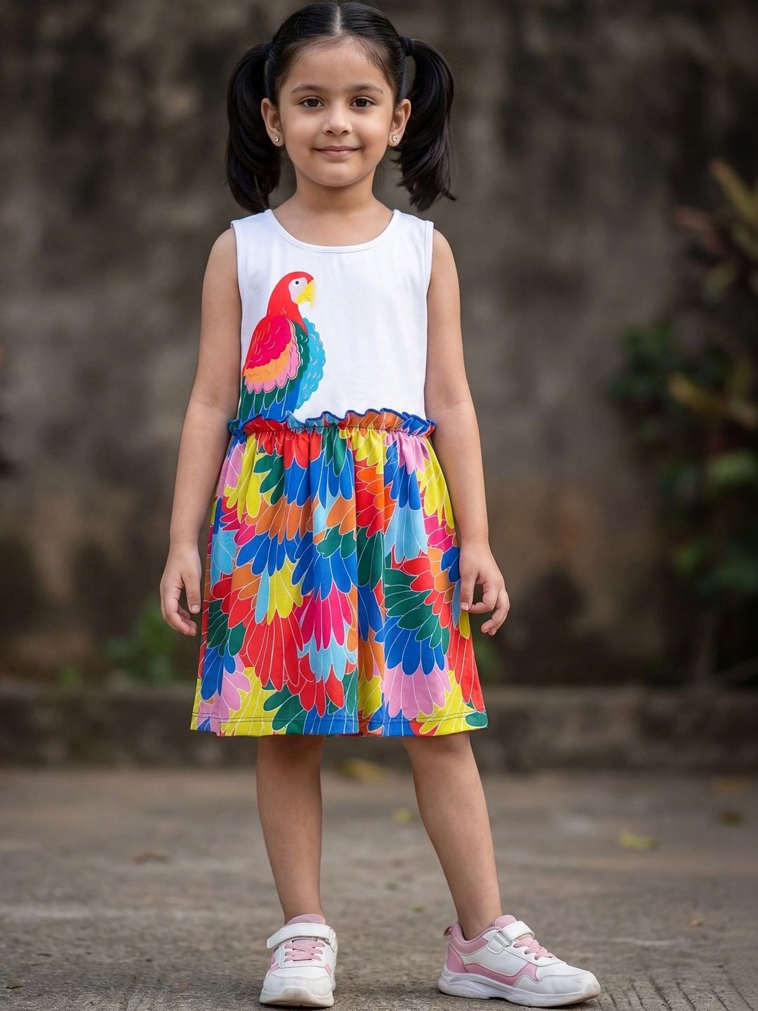 HELLCAT Tropical Print A-Line Dress-picture-56