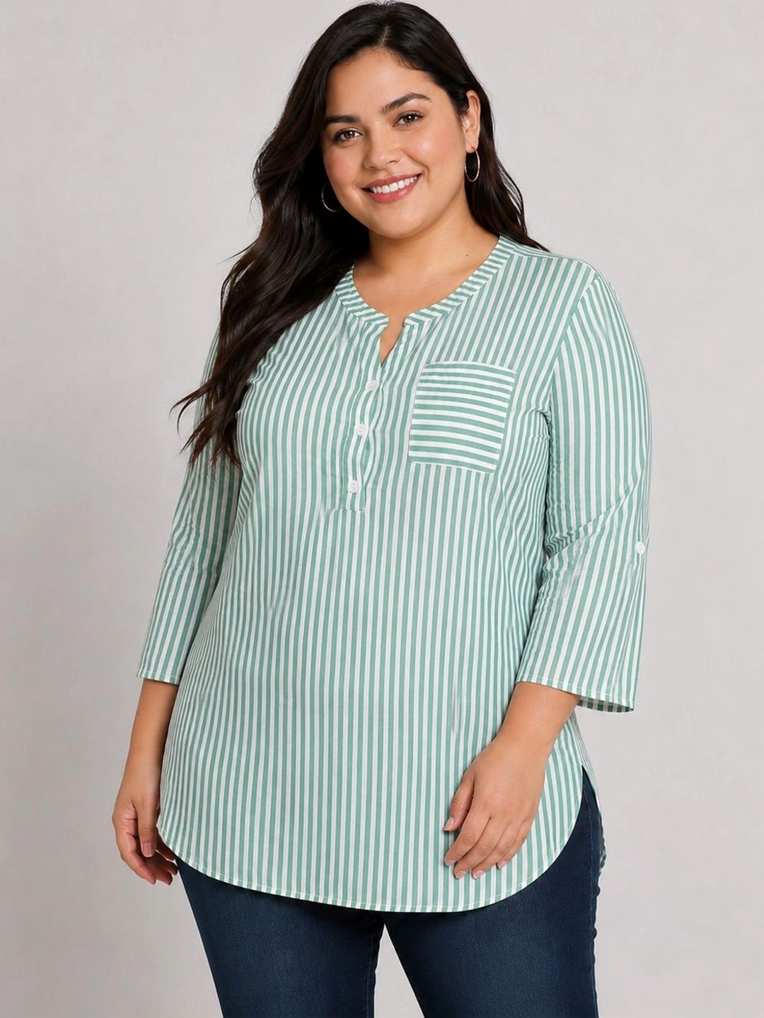 HERE&NOW Striped Cotton Top-picture-16