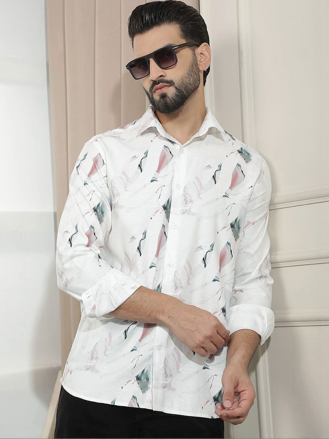 Crimsoune Club Men Slim Fit Printed Casual Shirt-picture-27
