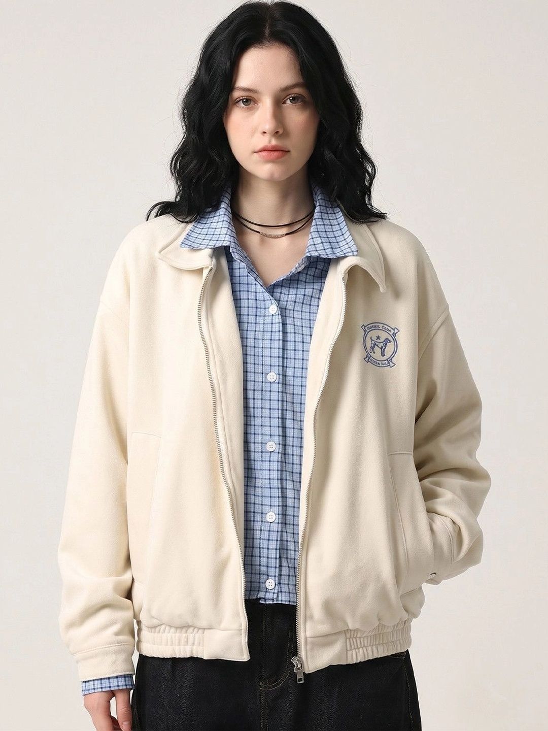 Suo Women Bomber with Embroidered Jacket-picture-33