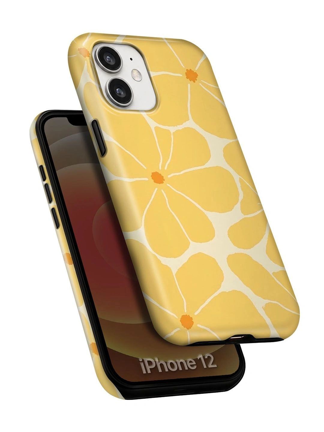 QRIOH Floral Printed iPhone 12 Back Case Mobile Accessories-picture-39