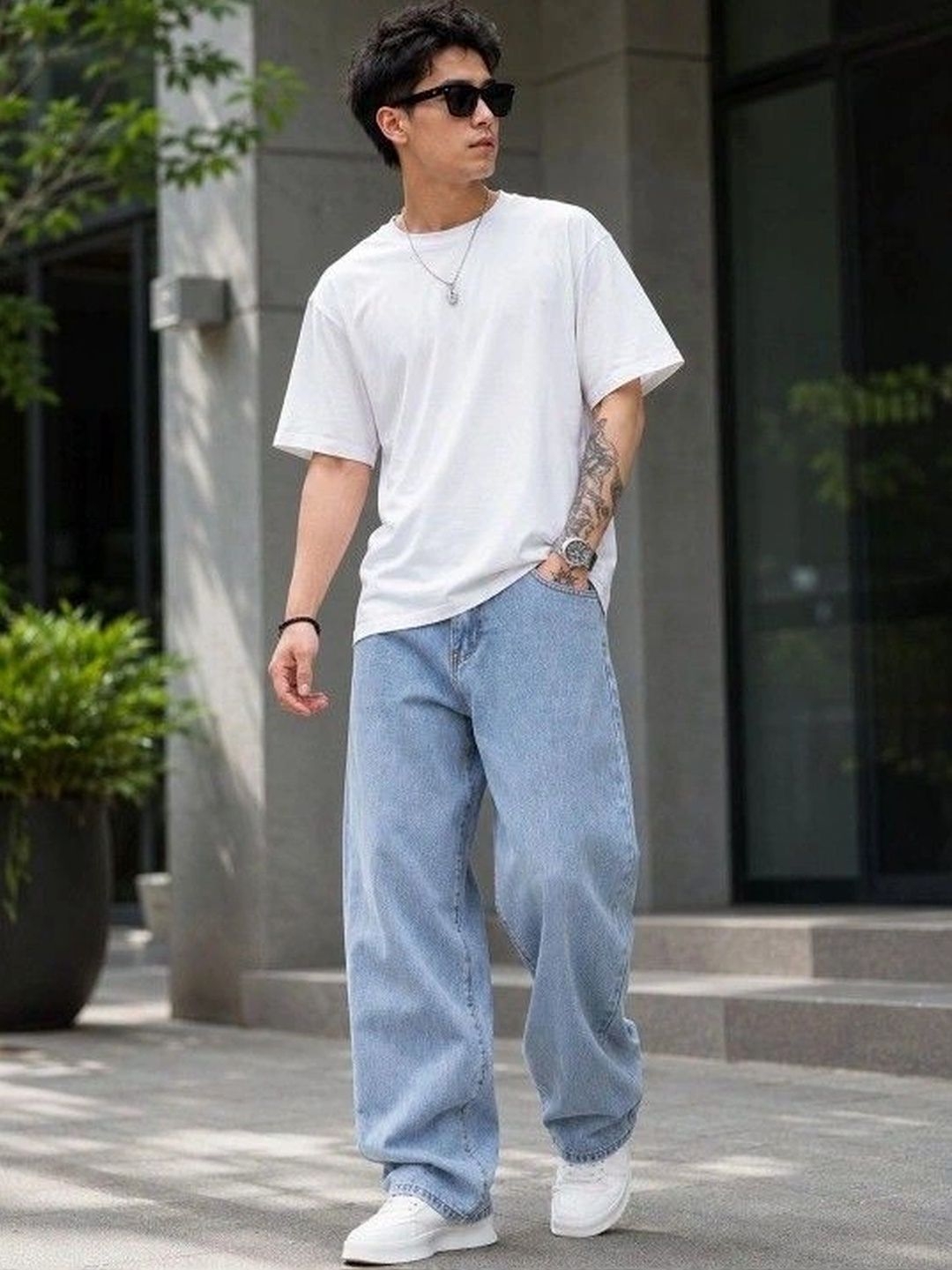 THE BEETEL HOUSE Men Classic Straight Fit Mid-Rise Stretchable Jeans-picture-49