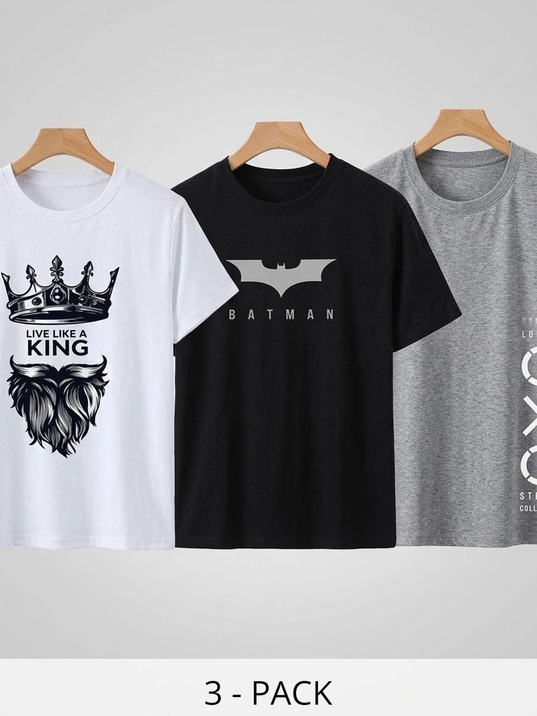 WIKE DENIMS Men 3 Batman Printed T-shirt-picture-34