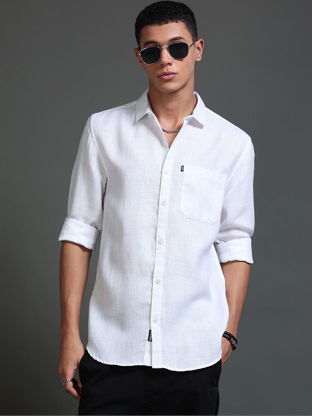 Rope Men Classic Slim Fit Casual Shirt-picture-29