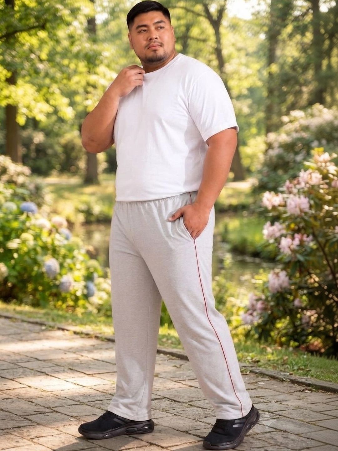 ZEFFIT Men Straight Fit Training Track Pants-picture-13