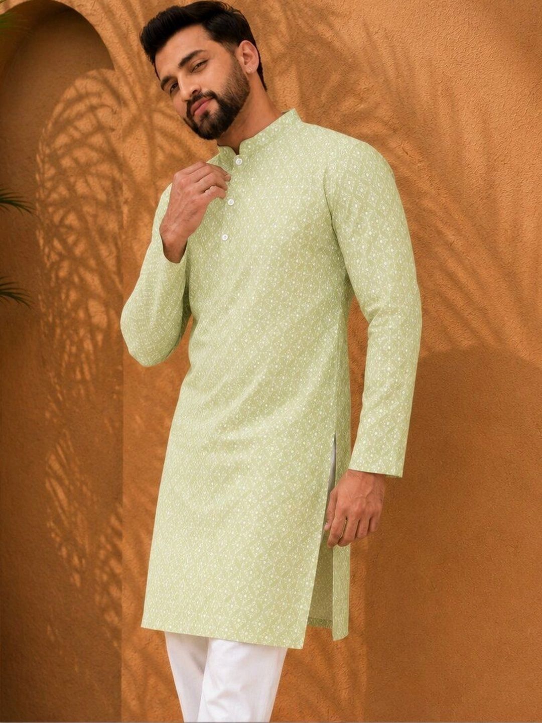 CELLUX Men Geometric Printed Kurta-picture-18