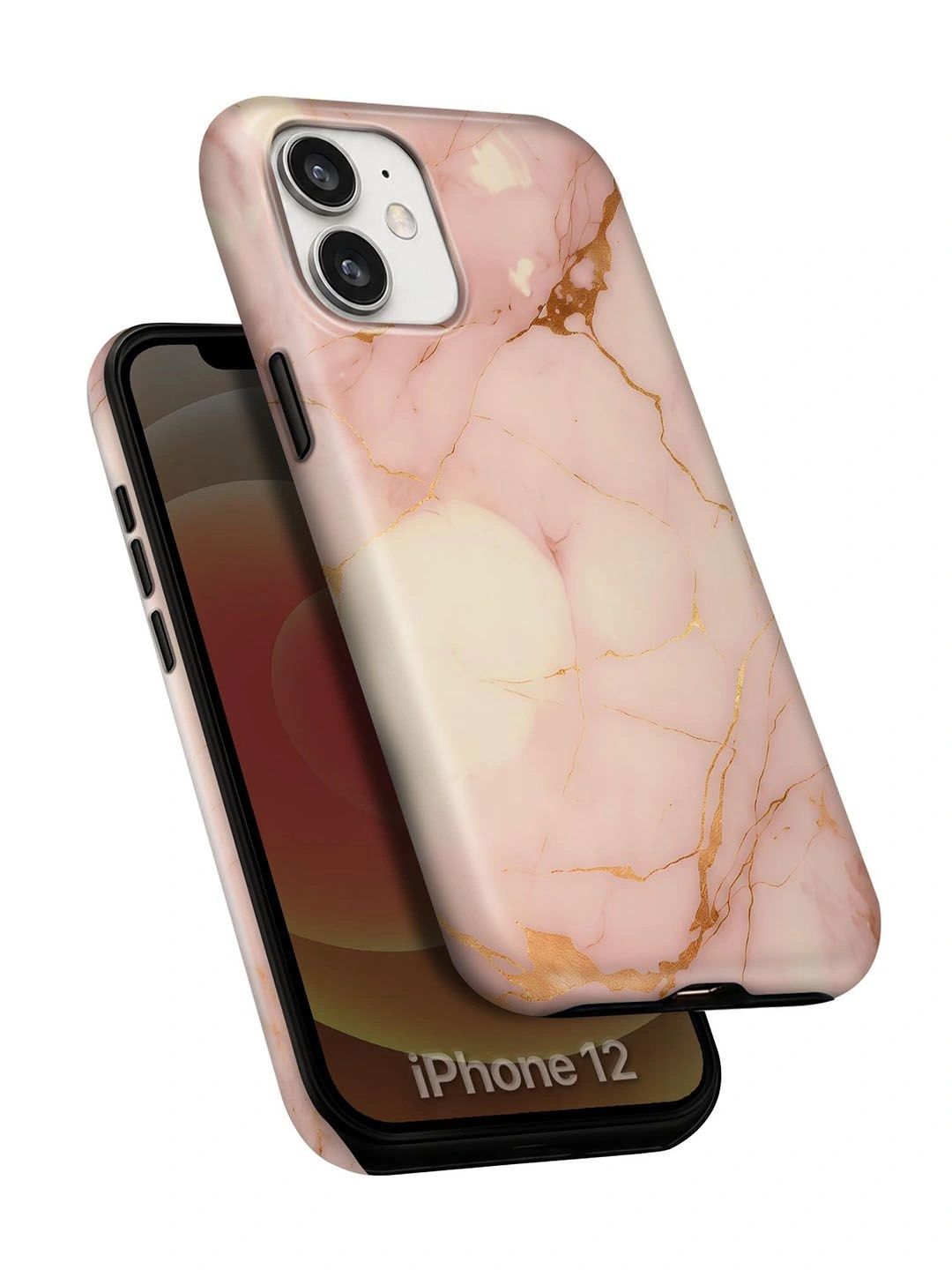 QRIOH Abstract Printed iPhone 12 Back Case Mobile Accessories-image-49