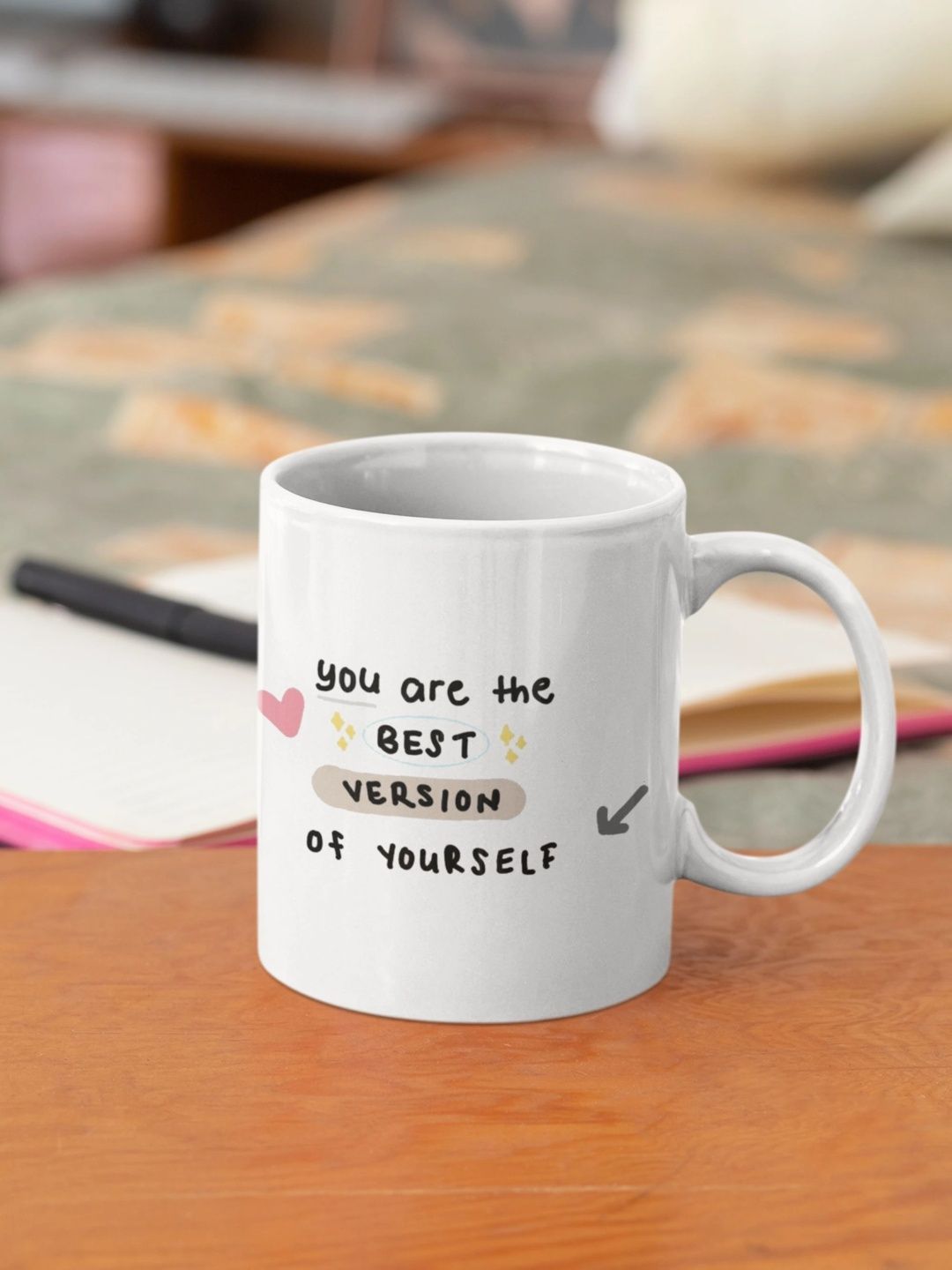 TAJNAN White Text or Slogans Printed Ceramic Glossy Mugs Set of Cups and Mugs-picture-29