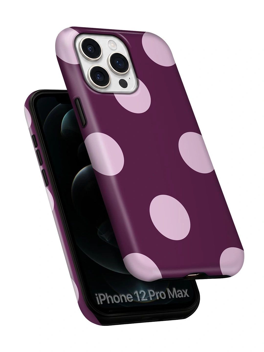 QRIOH Geometric Printed iPhone 12 Pro Max Back Case Mobile Accessories-picture-45