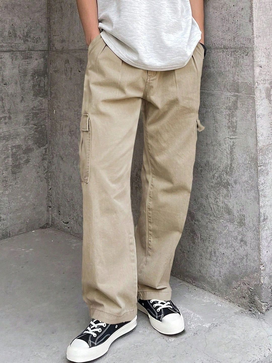 MAKPAK Men Jean Relaxed Fit Mid-Rise Stretchable Jeans-picture-11