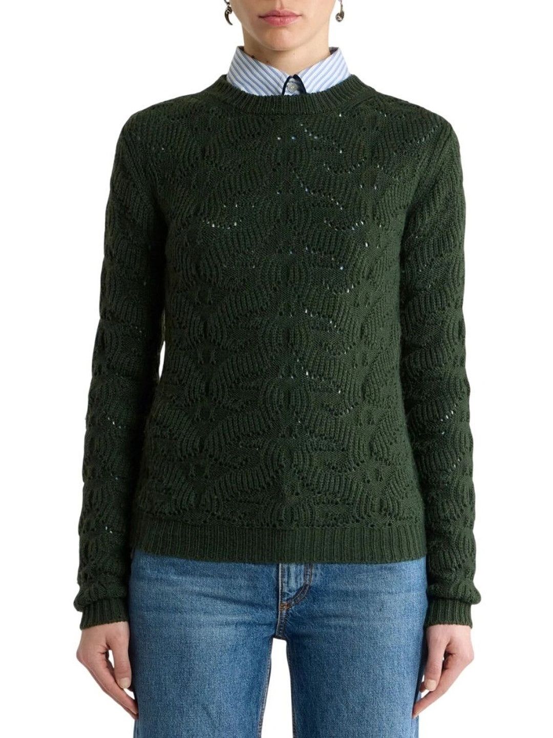 ETRO Women Cable Knit Woollen Pullover-picture-10