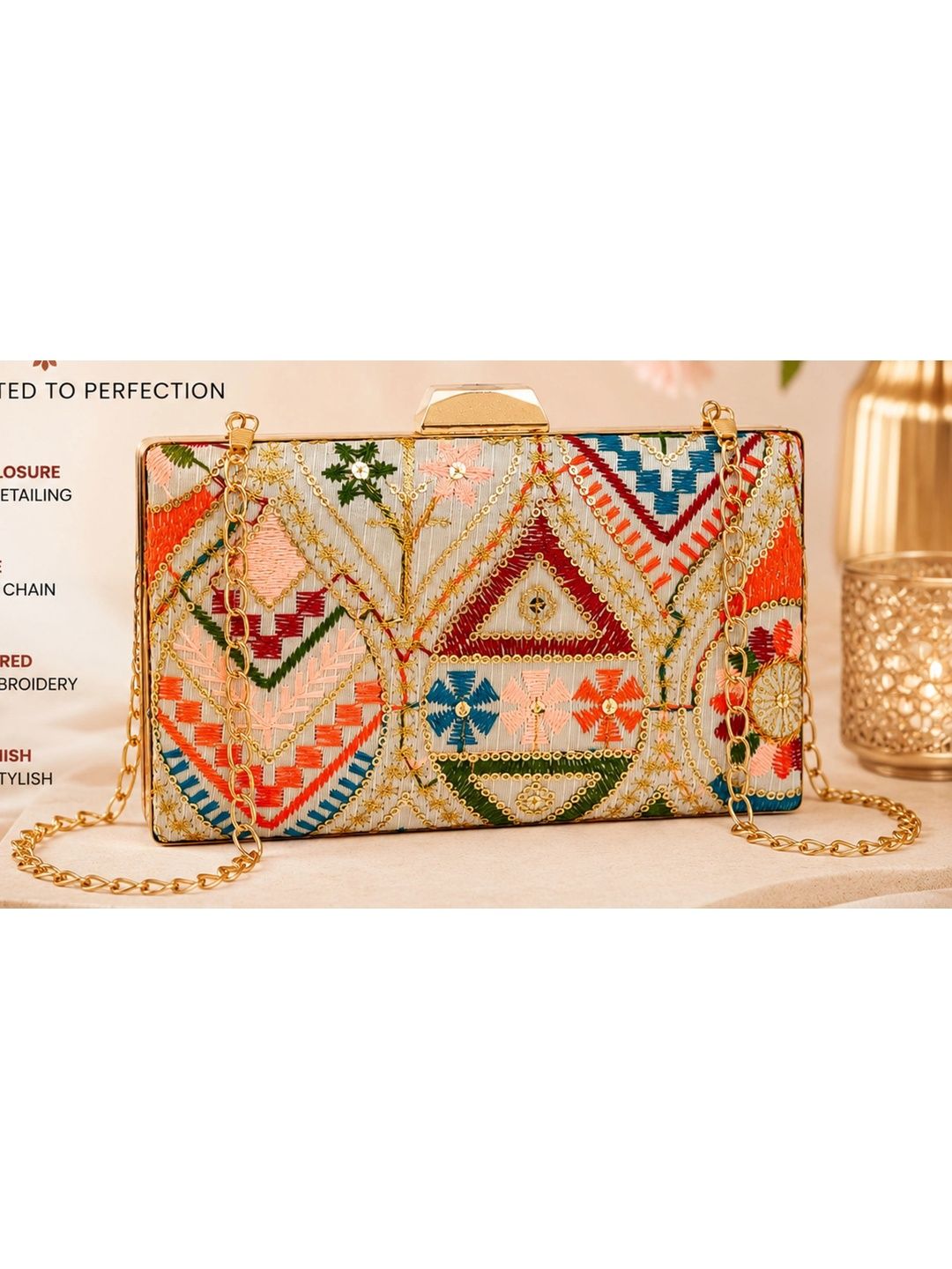 Rapid Costore Embroidered Box Clutch-picture-31