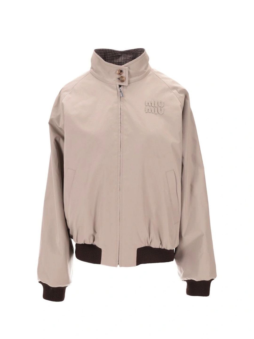 Miu Miu Women Checked Bomber Jacket-picture-52