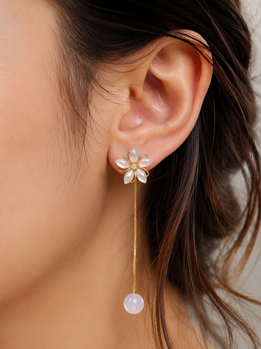 VIDEYTI Floral Drop Earrings-picture-47