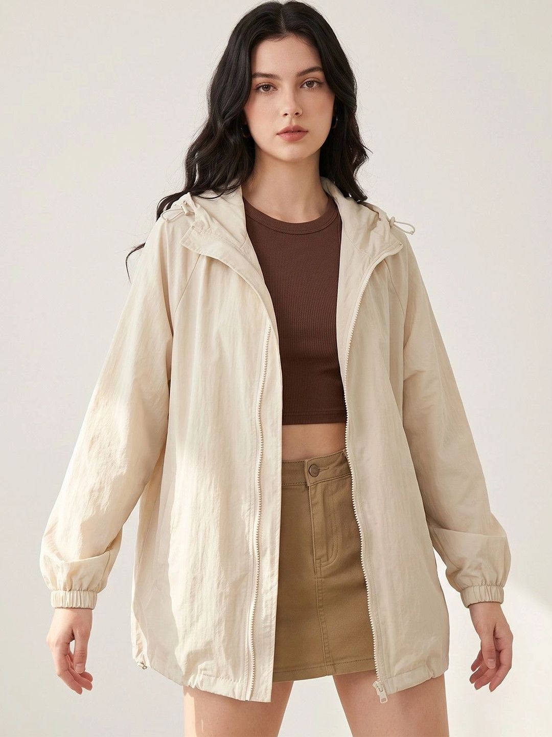 Suo Women Lightweight Woven Jacket-picture-18
